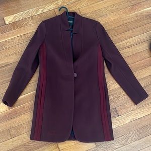 Maje coat size 36 burgundy